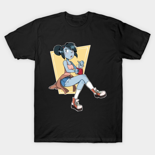 Vampire girl T-Shirt by annearrt